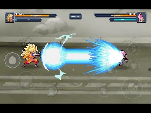 majin buu vs Goku in super Saiyan 3 z warriors legend