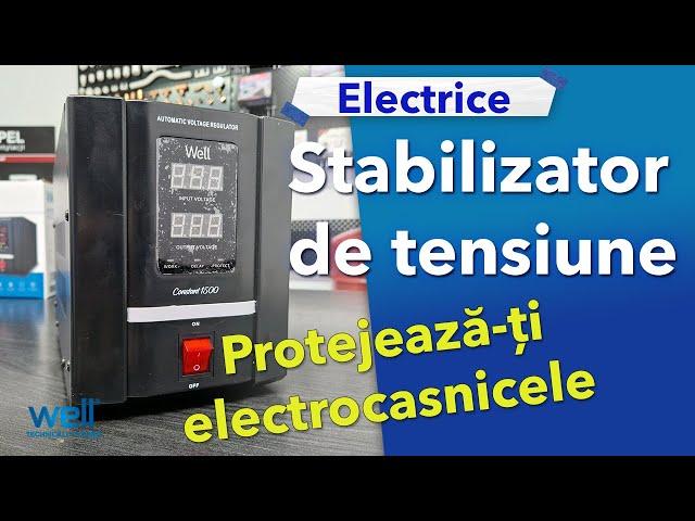 Protejează-ți electrocasnicele - Stabilizator de tensiune Well Constant 1500 | Prompt Service Clima