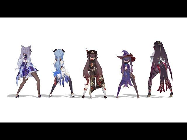 【MMD Genshin Impact】Bla Bla Bla Dance (Waifus)