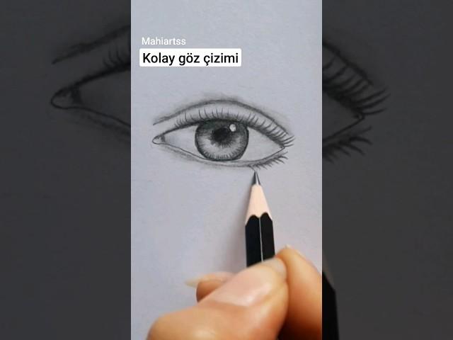 kolay göz çizimi / #aynen #türkiye #türk #art #çizim  #eyedrawing #eyes #drawing