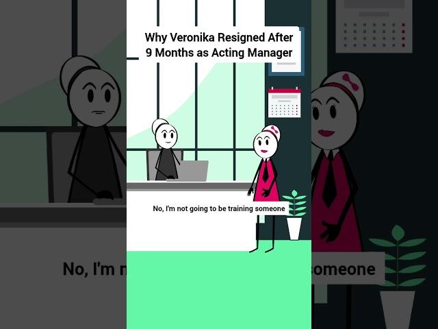 Why Veronika Resigned After 9 Months as Acting Manager #gplus #animation #corporate #skit