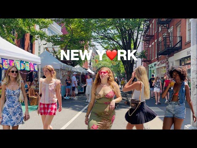 [4K]NYC Summer WalkWest Village & SoHo in New York City️‍Hot Saturday in Manhattan | July 2024