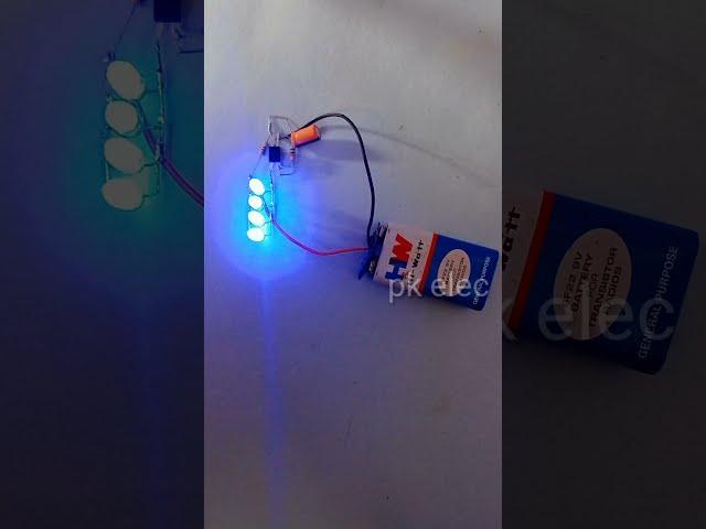 Simple Strobe light || Optocoupler LED Blinking Circuit   #Shorts