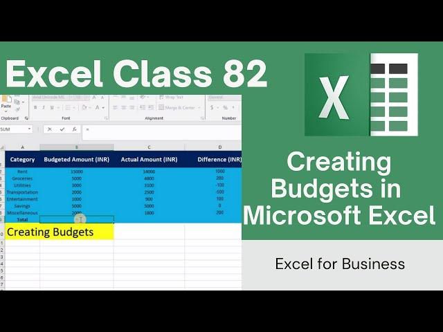 Creating Budgets in Excel: A Comprehensive Guide