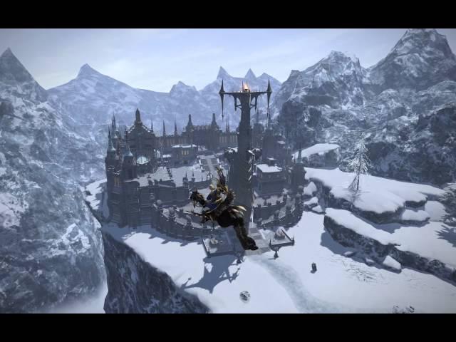 FFXIV Heavensward - Flying in Coerthas Western Highlands