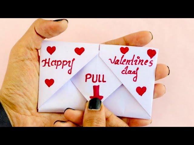 The easiest way to make a Origami Valentines Day Card in 5 minutes (Valentine Cards Handmade Easy)