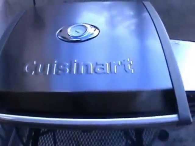 Grilling Burgers On A Cuisinart Portable Gas Grill CGG 200