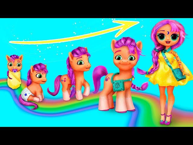 My Little Pony Growing Up / 10 Pony and LOL Surprise DIYs