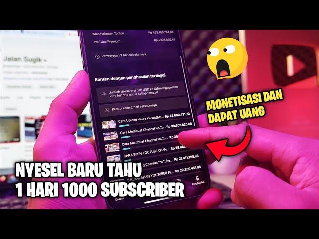 Cara Menambah Subscriber YouTube Sehari 1000 Subscriber Terbaru 2024