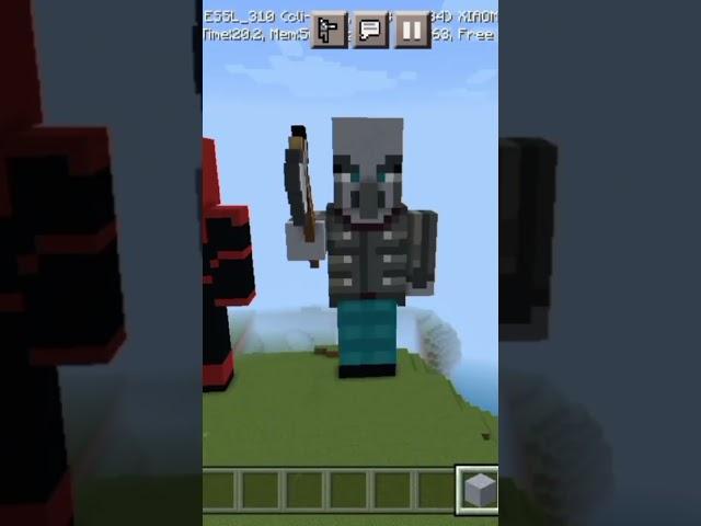 Statue of vindicator minecraft