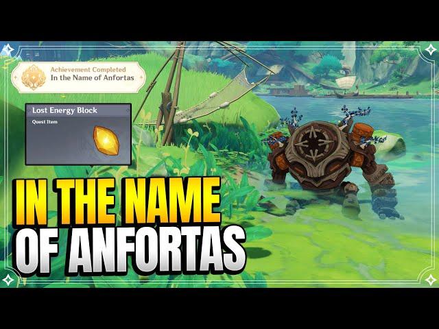 Achievement: In the Name of Anfortas | Lost Energy Block | World Quests & Puzzles |【Genshin Impact】