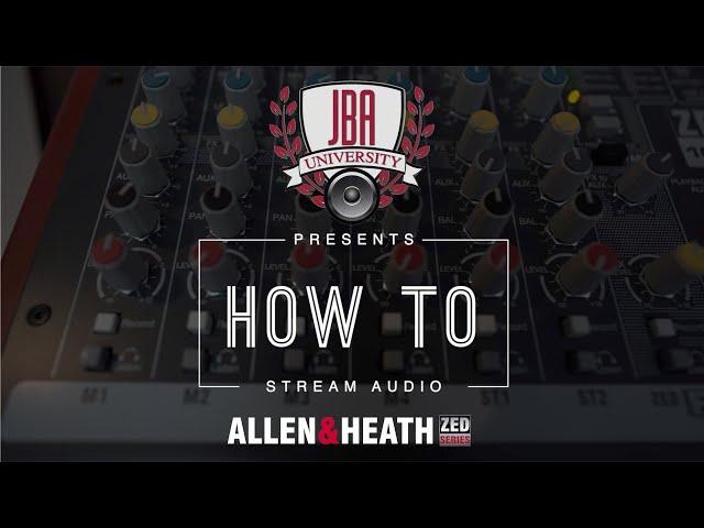 How to Stream Audio with an Allen & Heath Mixer to Twitch, Facebook Live & YouTube