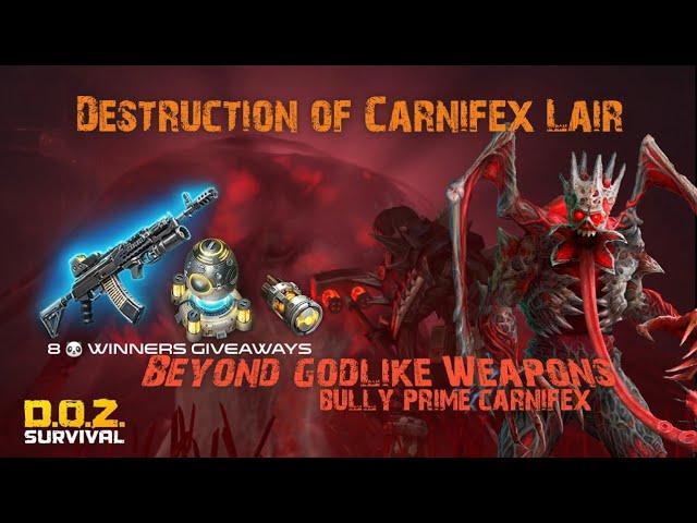 Destruction of Carnifex Lair (Winner Contest) DOZ Survival : Dawn of Zombies Survival Gameplay