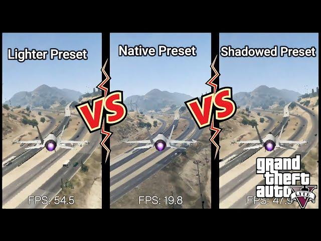 Native VS Lighter VS Shadow: GTA 5 Lite Benchmarks FPS testing