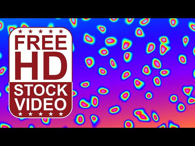 Free Stock Videos - abstract colorful spots morphing changing colors 2D animation