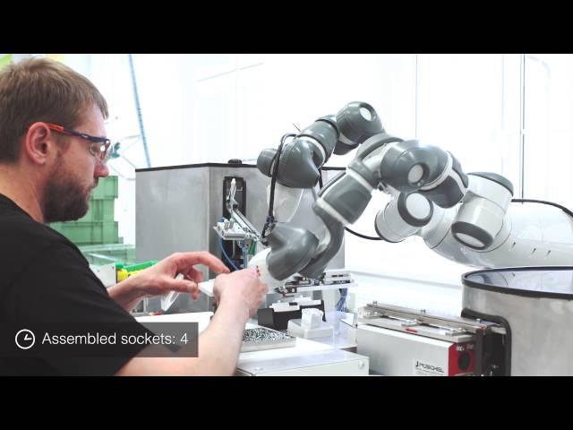Collaborative Robot -YuMi at ABB Elektro-Praga -
