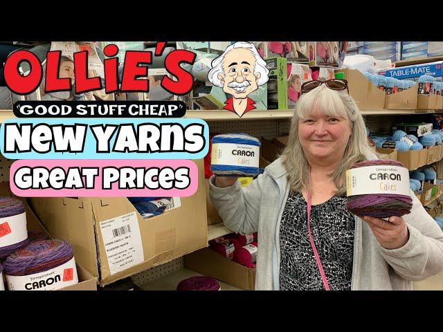 Ollie's Outlet  Yarn at affordable prices.  Let's see what they have!!