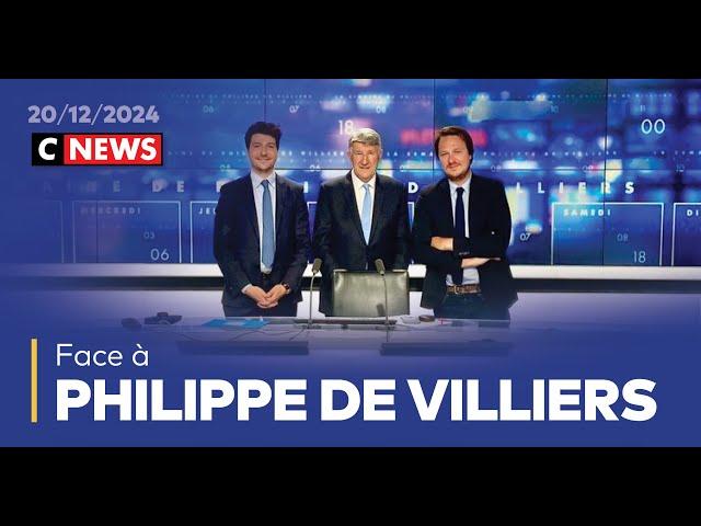 Face à Philippe de Villiers / 20 décembre 2024 (CNews)