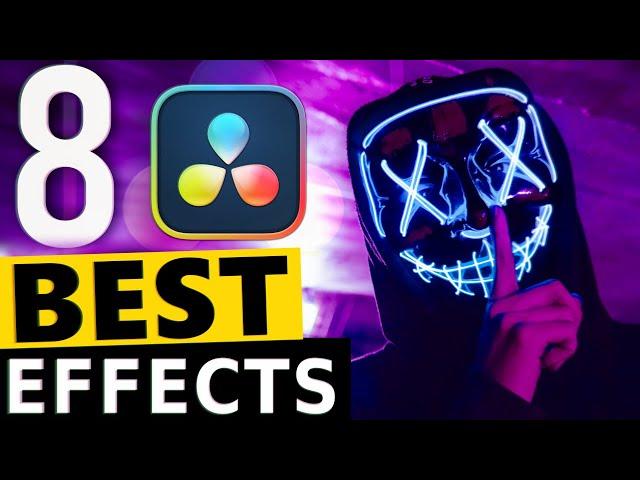 8 BEST EFFECTS in DAVINCI RESOLVE | Tutorial