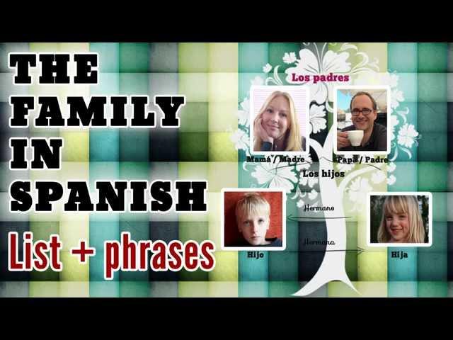 The Family in Spanish: a List of Family Members + Simple Sentences