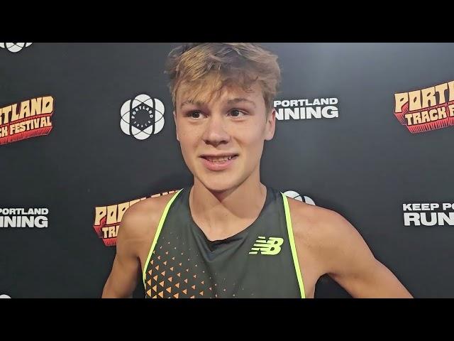 High Schooler Tayvon Kitchen Cracks 14:00 in Portland Track Festival 5000m [Interview]