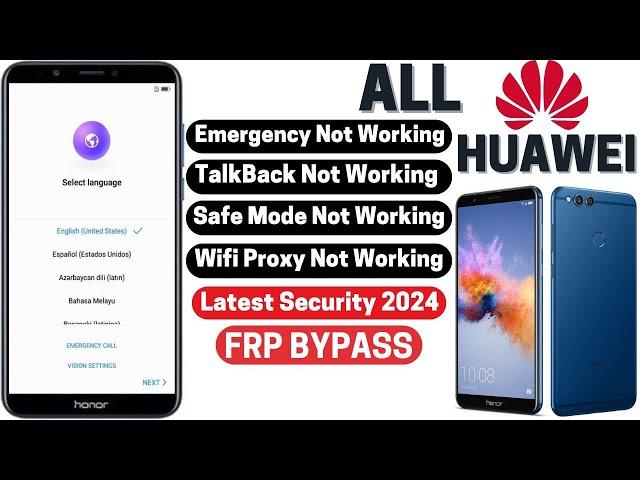 All Huawei FRP Bypass 2024 Google Account Unlock Safe Mode Not  Emergency Not Working  Without Pc