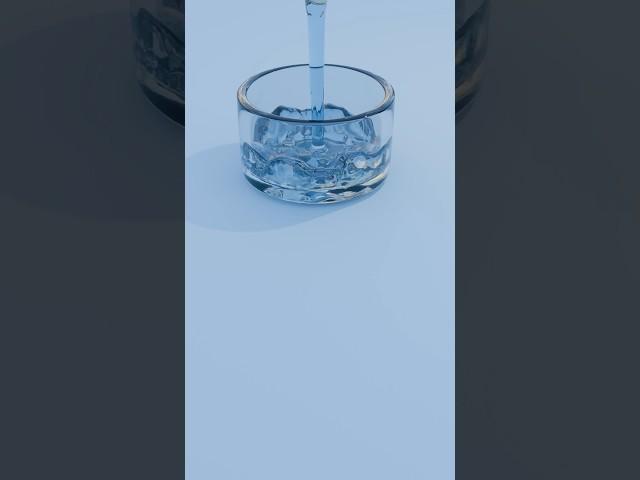 Simple Water Simulation In Blender #blender3d