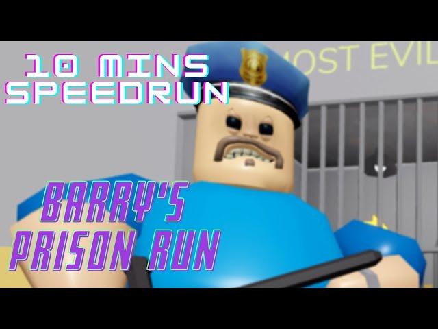 ROBLOX BARRY'S PRISON RUN (SPEEDRUN) 10 MINUTES!