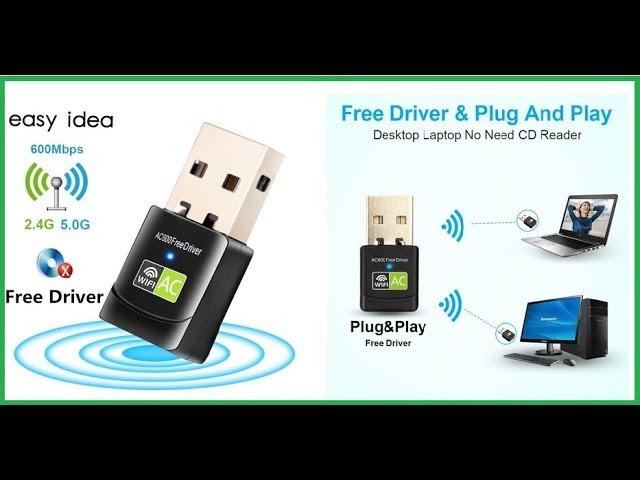 USB WIFI адаптер Для Ноутбука, Компьютера 2.4 и 5 Ггц. Как установить Usb Wifi адаптер.