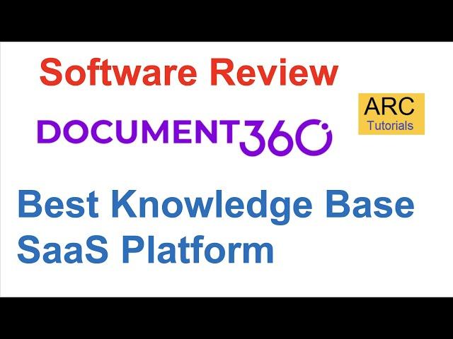 Document360 Review - Best Knowledge Base Software | Top Self Service Platform | Top SaaS Software