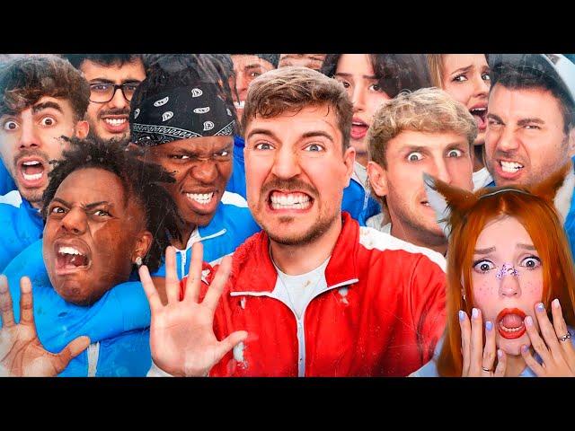 50 Ютуберов Борются За $1,000,000 MrBeast (Мистер Бист) Реакция