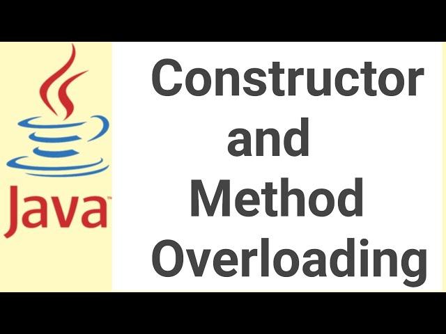 constructor overloading and method overloading in java Simple Concepts Explanation@Glitchnavigator