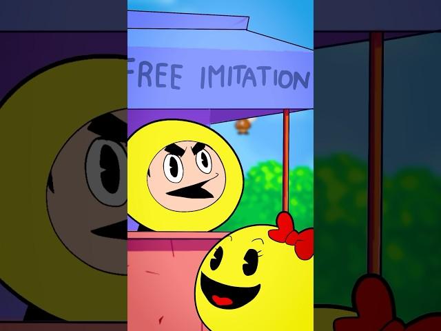 LOKMAN gives FREE imitations to PAC-MAN characters #animation #pacman #shorts