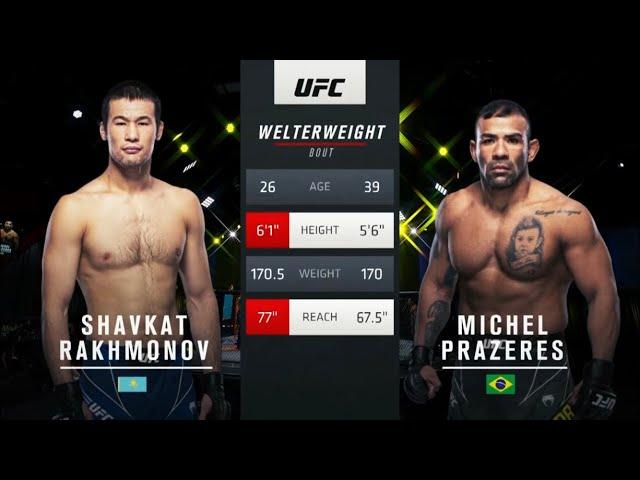 UFC Vegas 30: Rakhmonov vs. Prazeres (Full Fight Highlights)