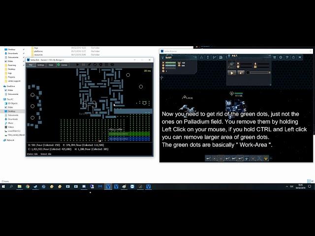 Vertex Bot How to Setup the bot for 5-3(Palladium Collecting) (This is outdated since 01/06/2019)