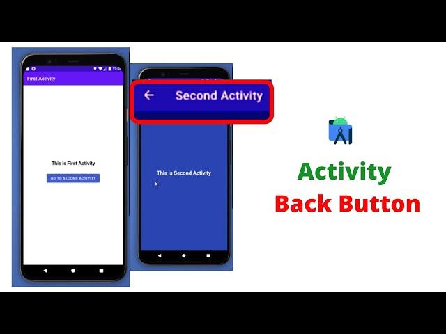 How to implement Activity Back button in android studio#SolutionCodeAndroid\back button in android