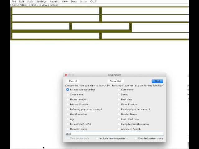 Preventative Care Toolbar - Telus PS Suite EMR