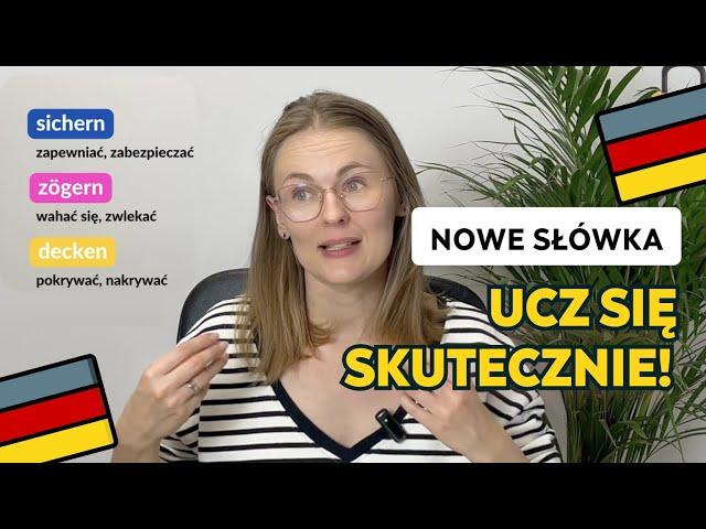 LEPSZY sposób na nowe słówka  czasowniki "sichern" , "zögern" , "decken" 