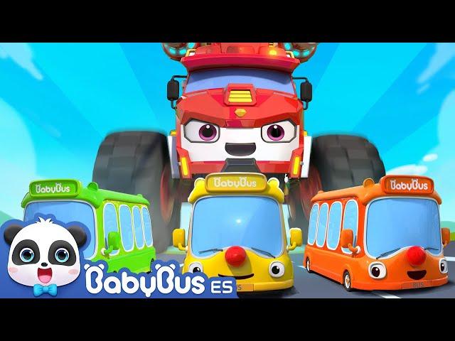 Salvemos al Pequeño Autobús | Camiones de Monstruo | Canciones Infantiles | BabyBus Español