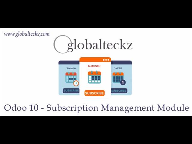 Odoo Subscription Management