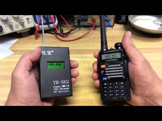 CTCSS DCS Tone Decoder And Frequency Counter