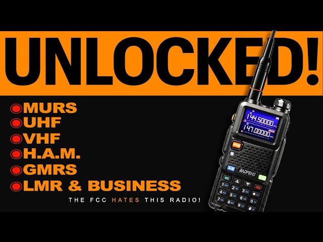 Unlocked Baofeng UV-5G Plus & UV-5RM, The AR-5RM - UNlocked 10 Watt HAM / GMRS / LMR