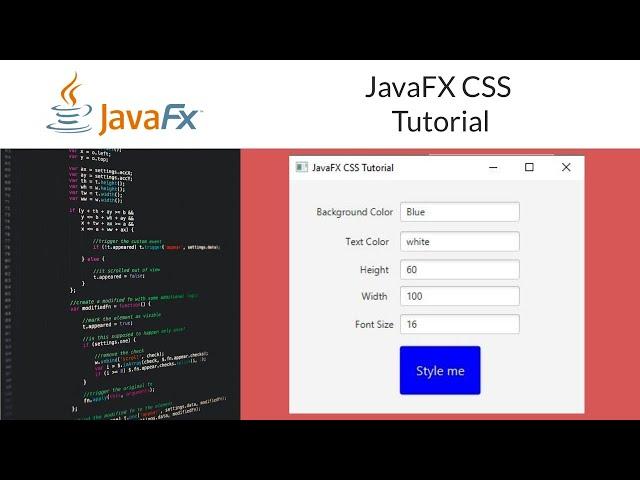 JavaFX CSS Tutorial for beginners