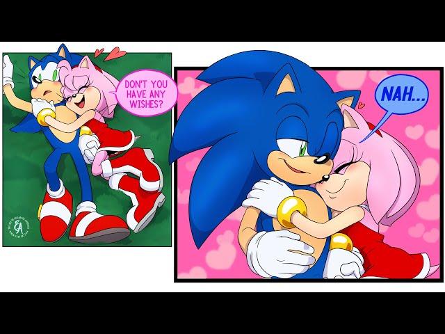 "His Lucky Star" - Sonamy Comic Dub (Sonic x Amy Compilation) [E-vay]