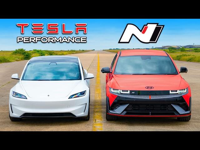 Кто победит в заезде: новая Tesla Model 3 Performance или Hyundai IONIQ 5 N?