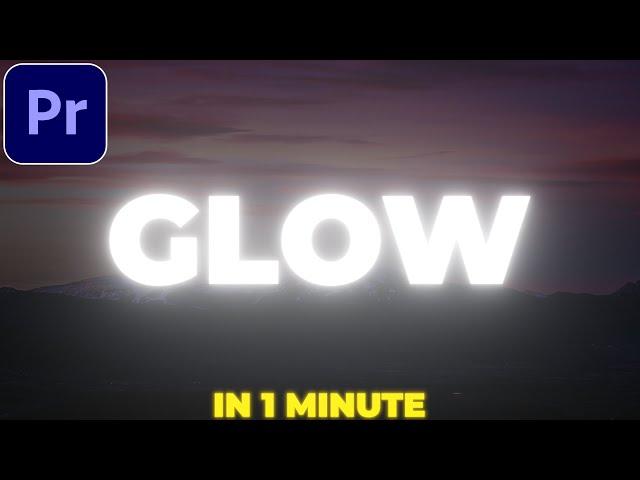 Glowing Text in Premiere Pro | Glow Effect Tutorial | No Plugins