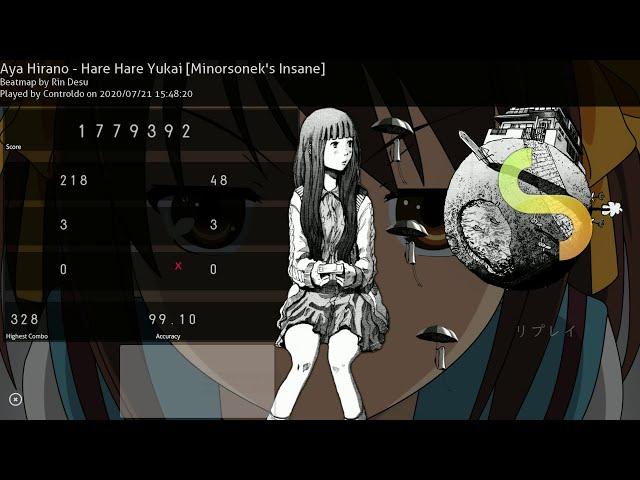 osu! Aya Hirano - Hare Hare Yukai | 99.10% 85pp