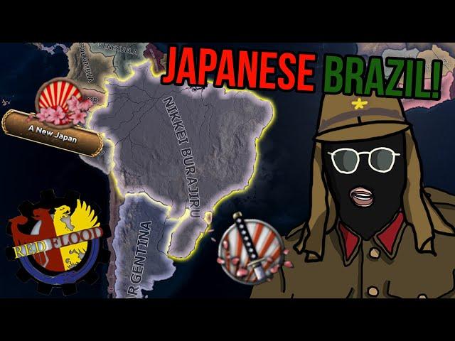 Brazilian Warlord Era is Ended by Japanese Brazil! Red Flood- Hearts of Iron 4