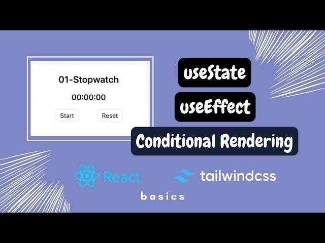 01. Stopwatch/Count-Up Timer || Learn React Through Mini Projects