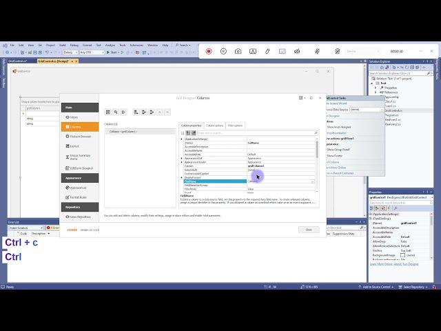 C# - Add and modify data directly within the Grid Control DevExpress